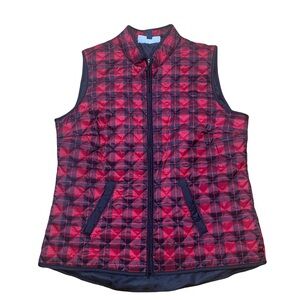 Cozy Chic Karen Scott Plaid Vest - Size M, Like New!